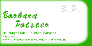 barbara polster business card